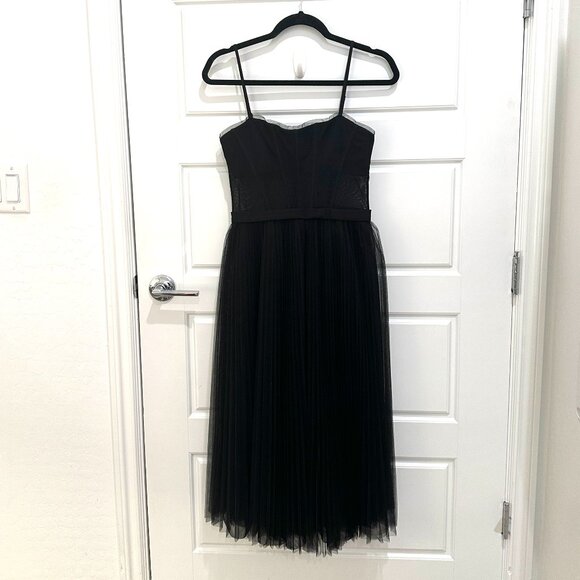NWT BCBG MAXAZRIA SHEER CORSET MIDI DRESS SIZE 6 - Picture 5 of 15